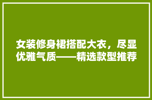 女装修身裙搭配大衣，尽显优雅气质——精选款型推荐