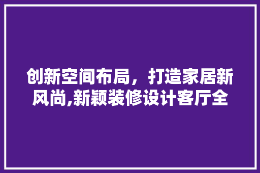 创新空间布局，打造家居新风尚,新颖装修设计客厅全攻略